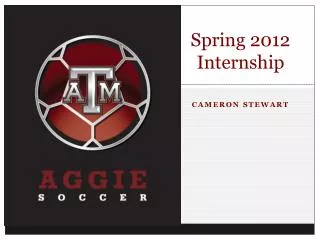 Spring 2012 Internship