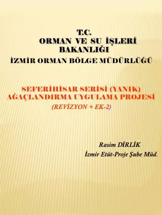 t c orman ve su ler bakanli i