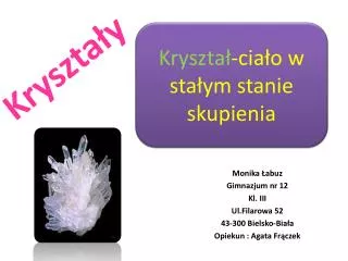 kryszta y
