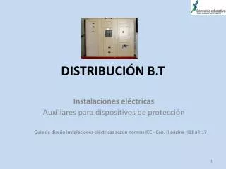 distribuci n b t