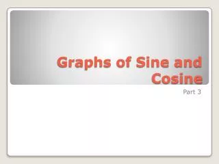 Graphs of Sine and Cosine