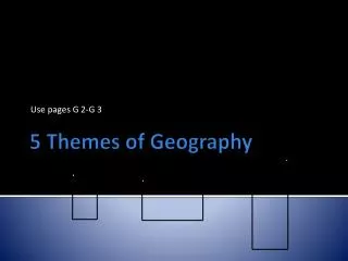 5 Themes of Geography