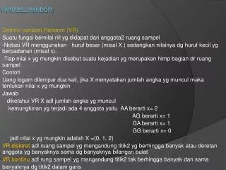 variabel random