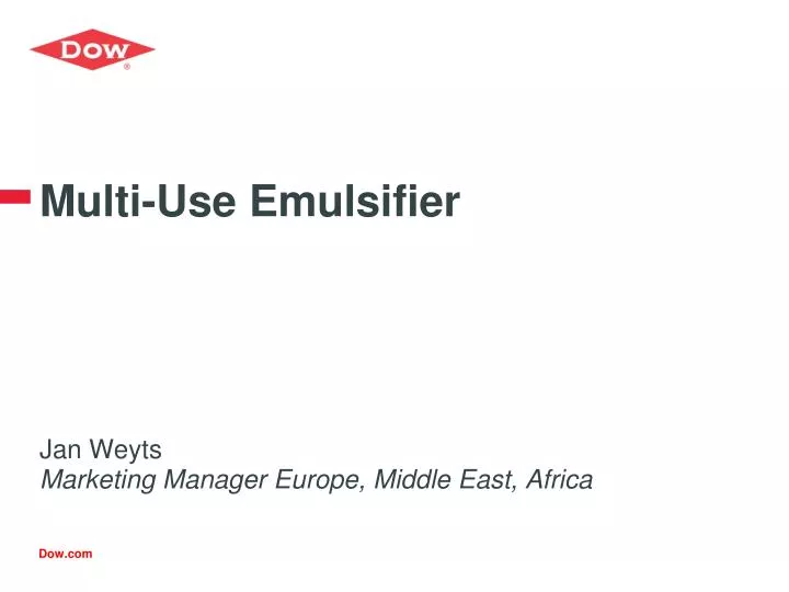 multi use emulsifier