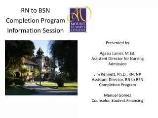 RN to BSN Completion Program Information Session