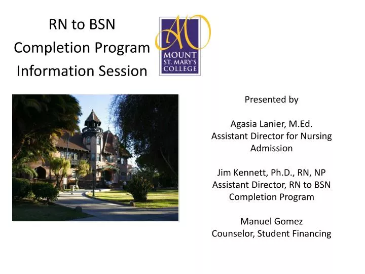 rn to bsn completion program information session