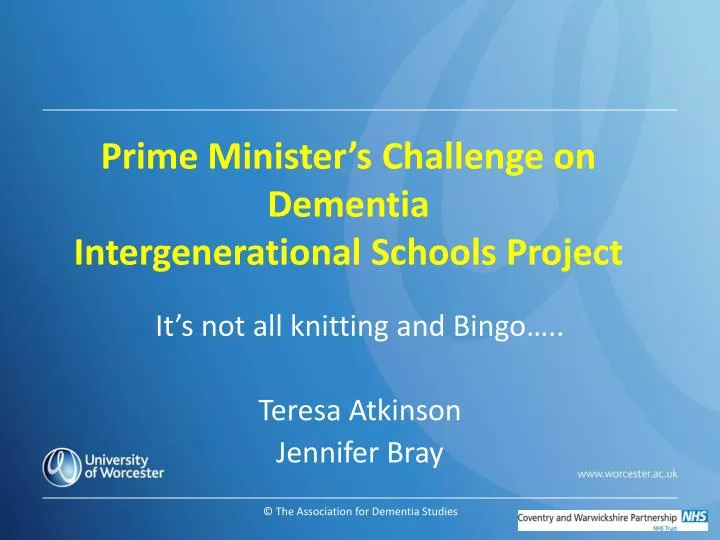 prime minister s challenge on dementia intergenerational schools project