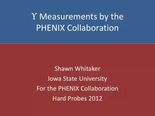 ? Measurements by the PHENIX Collaboration