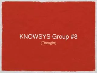 knowsys group 8