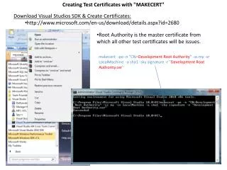 Creating Test Certificates with &quot;MAKECERT&quot;
