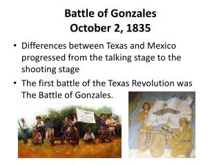 Battle of Gonzales October 2, 1835