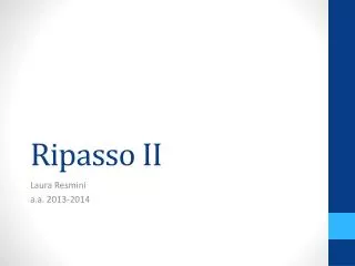 ripasso ii