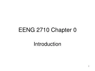 EENG 2710 Chapter 0