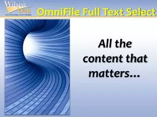 OmniFile Full Text Select
