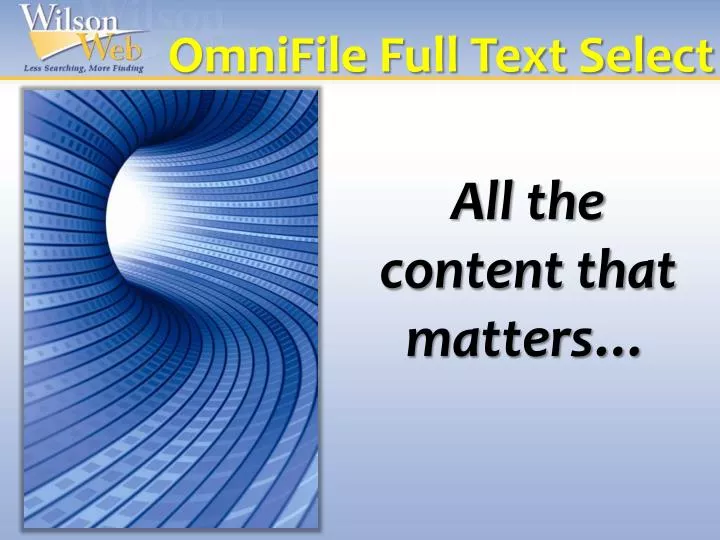 omnifile full text select