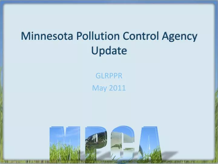 minnesota pollution control agency update