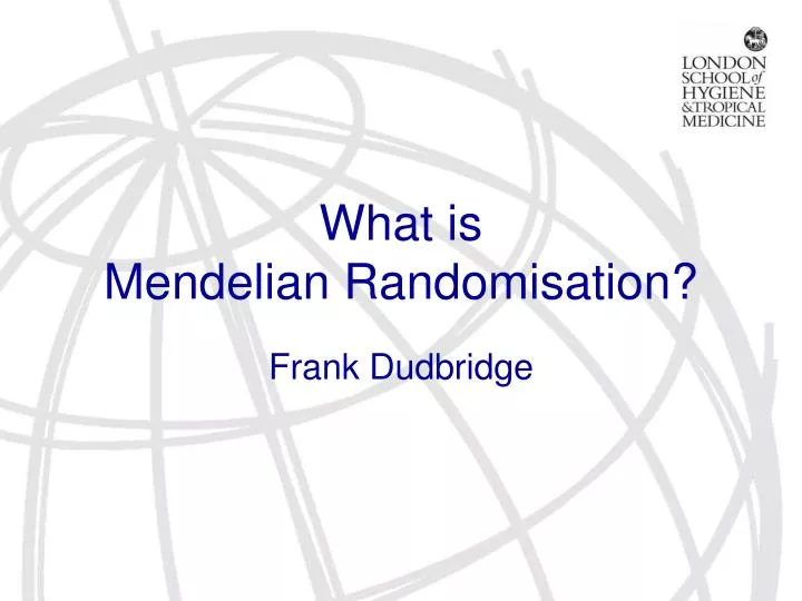 what is mendelian randomisation