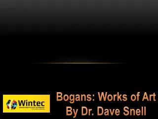 Bogans : Works of Art By Dr. Dave Snell