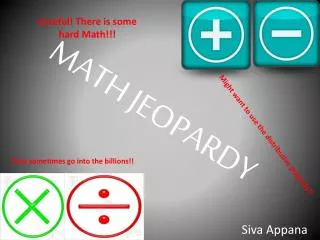 math jeopardy