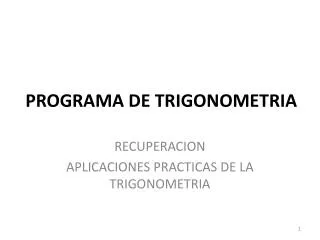 programa de trigonometria