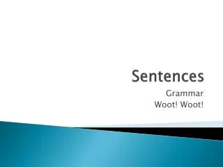 Sentences