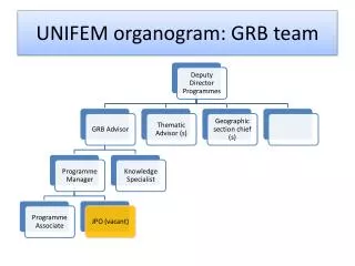 unifem organogram grb team