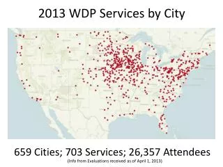 2013 WDP Services by City
