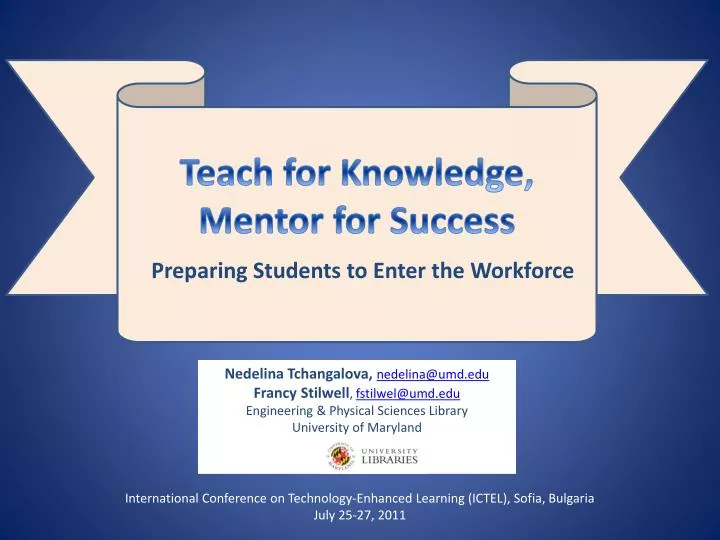 preparing students to enter the workforce