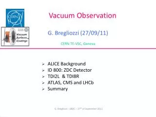 Vacuum Observation