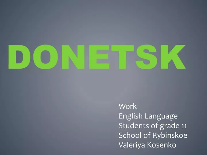 donetsk