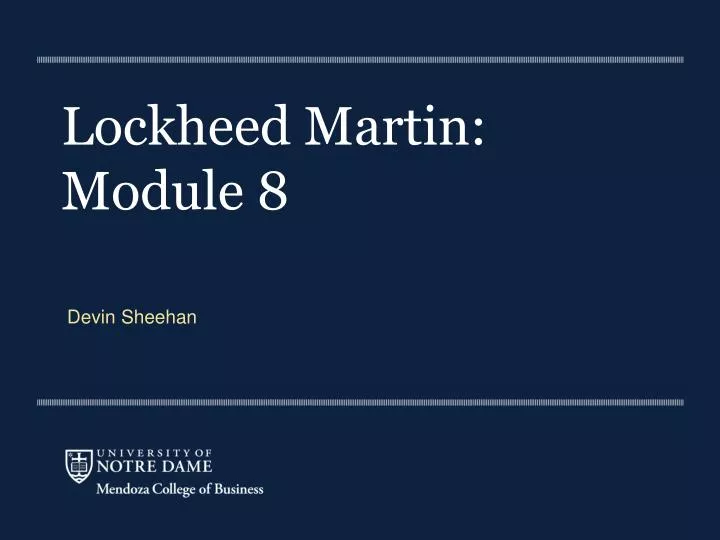 lockheed martin module 8