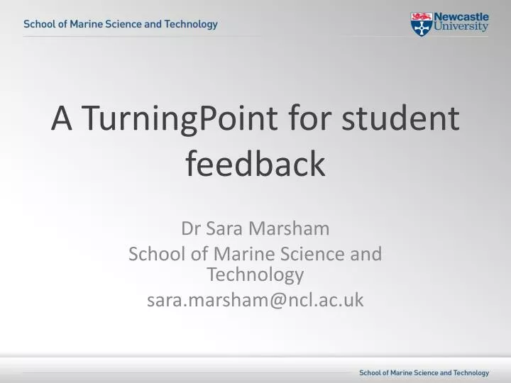 a turningpoint for student feedback
