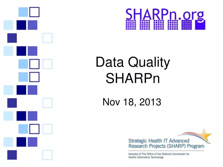 data quality sharpn
