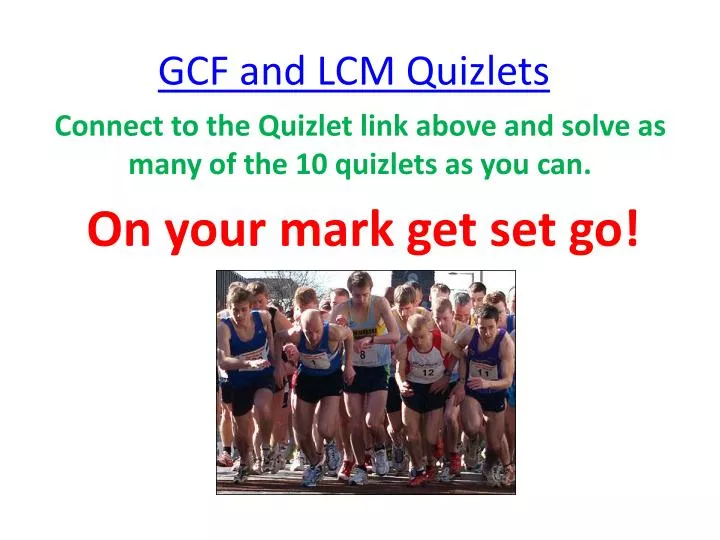 gcf and lcm quizlets