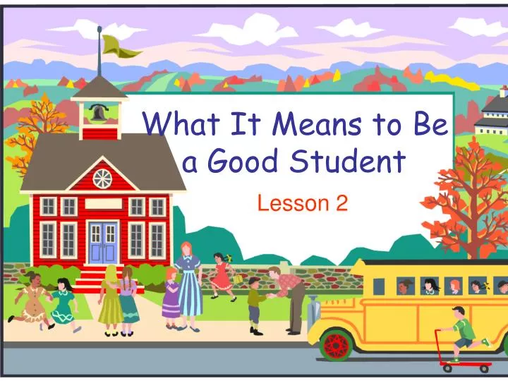 what it means to be a good student