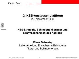 2 kbs austauschplattform 22 november 2013