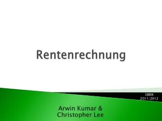 rentenrechnung