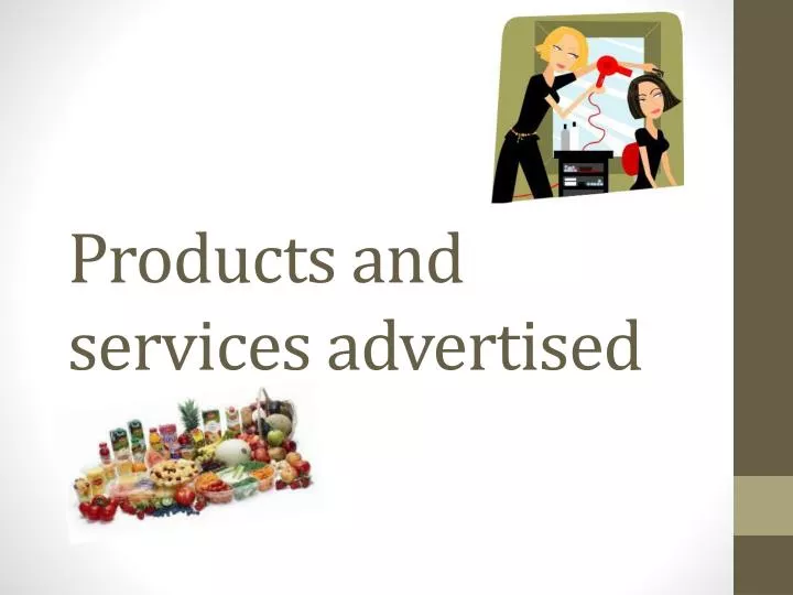 products and services advertised