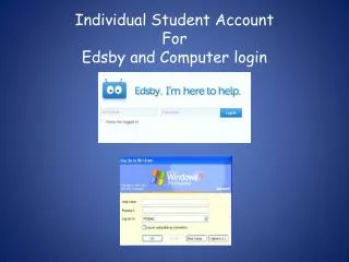 Individual Student A ccount For Edsby and Computer login
