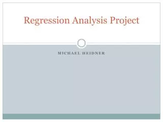 Regression Analysis Project