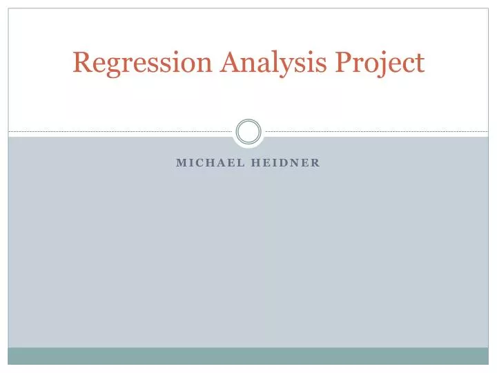 regression analysis project