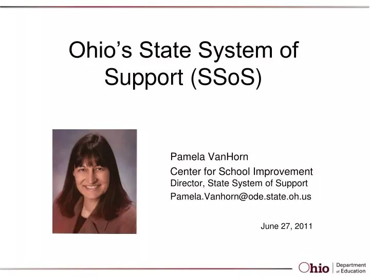 ohio s state system of support ssos