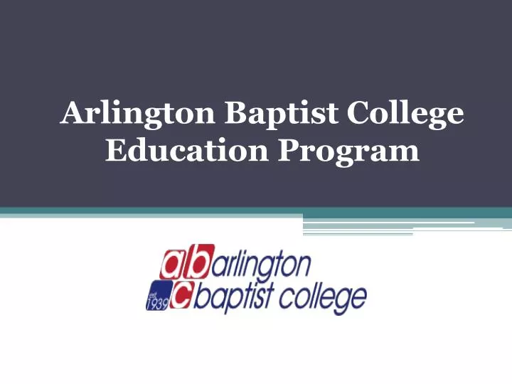 arlington baptist college education program