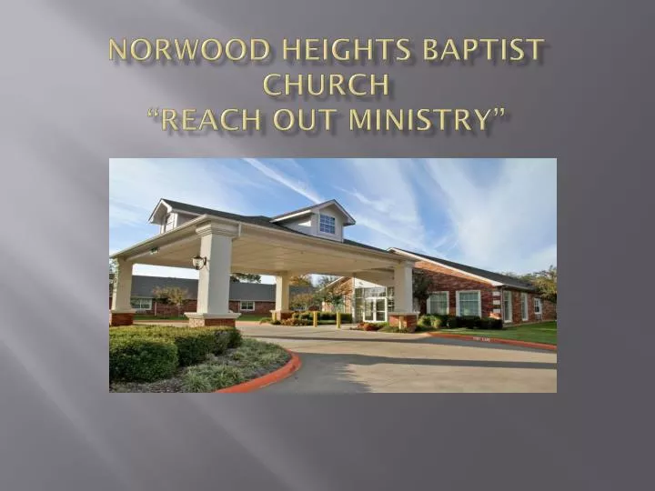 norwood heights baptist church reach out ministry