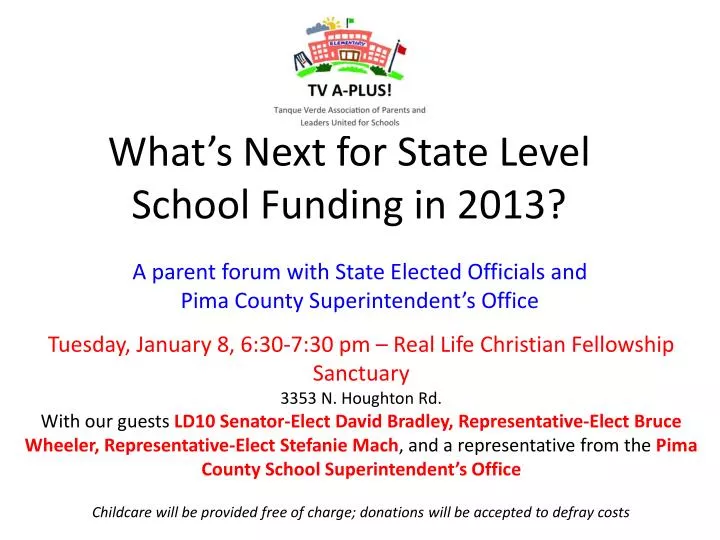 what s next for state level school funding in 2013