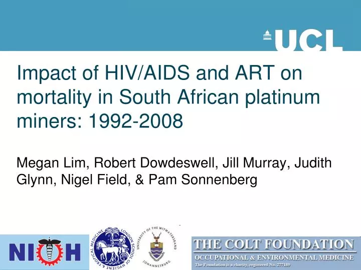 impact of hiv aids and art on mortality in south african platinum miners 1992 2008