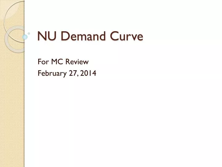nu demand curve