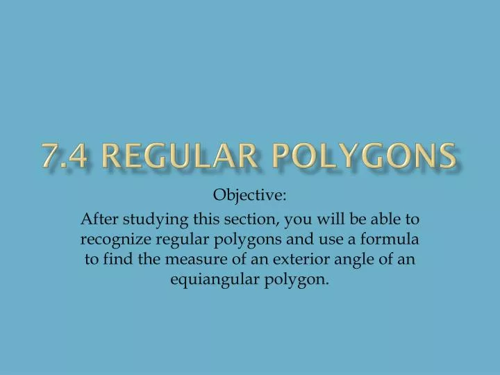 7 4 regular polygons