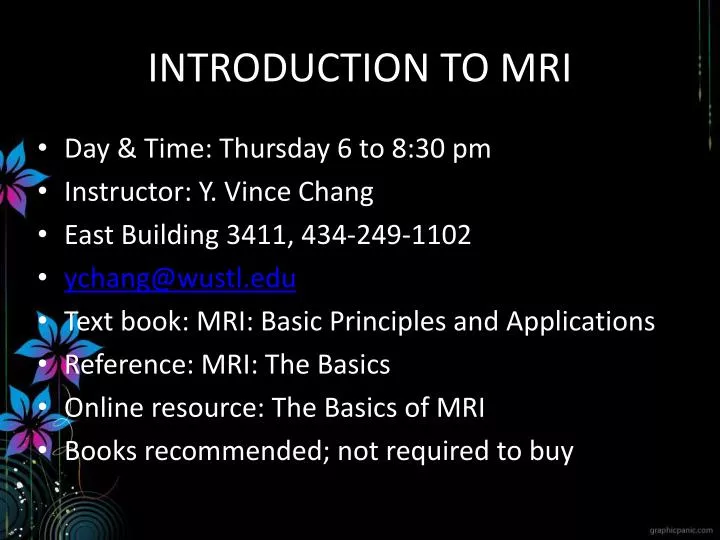 introduction to mri