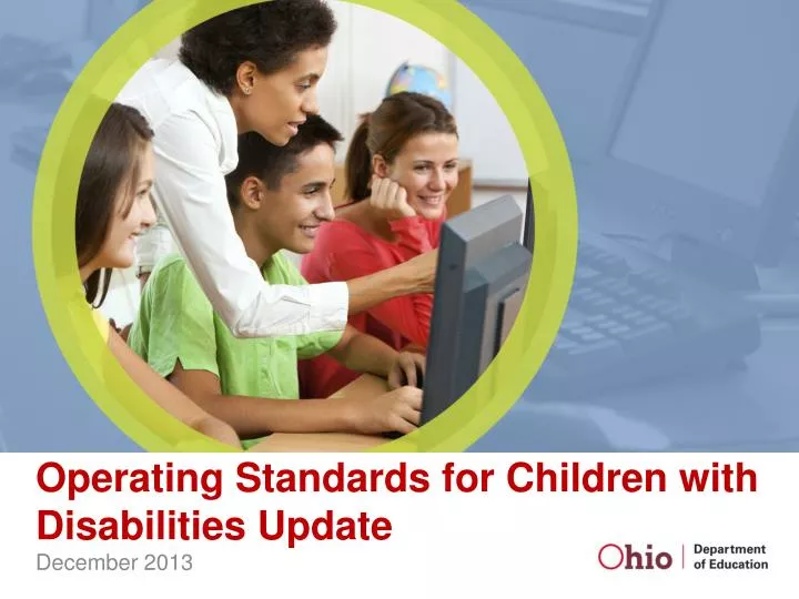 operating standards for children with disabilities update